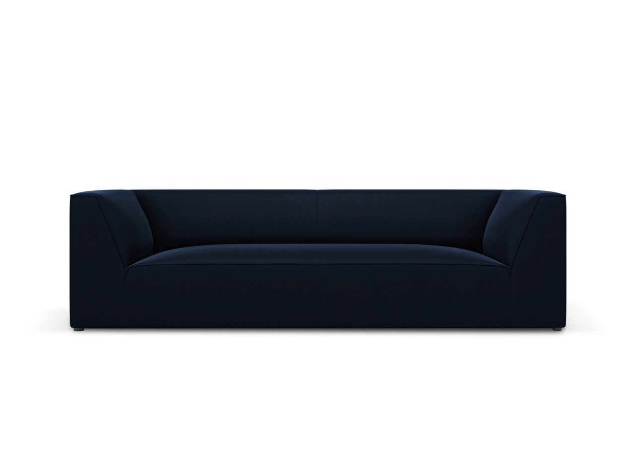 Canapea 3 locuri, Ruby, Micadoni Home, BL, 232x93x69 cm, catifea, albastru regal - imagine 6